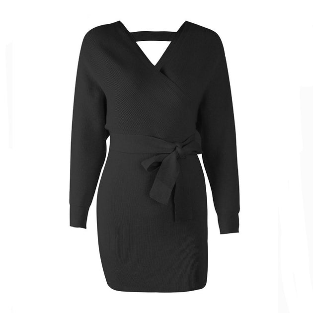 dalia sweater dress ba gators Simple Tea-length V-back Cheap perfect for everyday wear Talla:US16