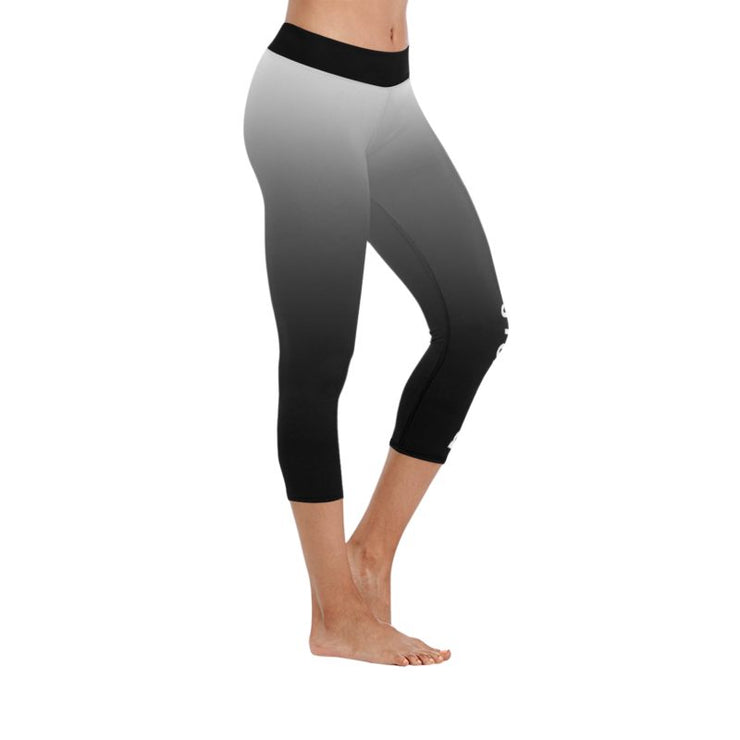 “Keep Moving Forward” Low Rise Capri Leggings ( Flatlock Stitch)