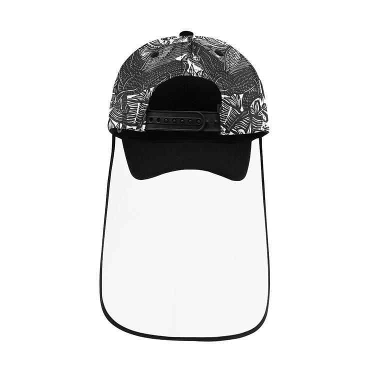 Designer cap with detachable face shield