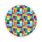 Color Block Circular Beach Blanket/Shawl