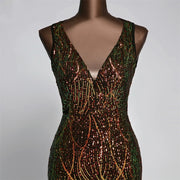Waterfall Back Gown