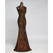 Waterfall Back Gown