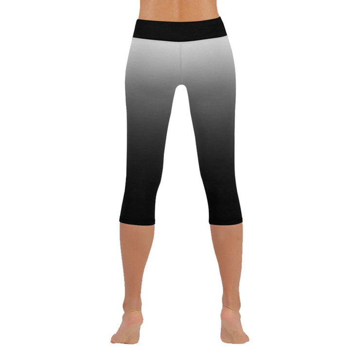 “Keep Moving Forward” Low Rise Capri Leggings ( Flatlock Stitch)