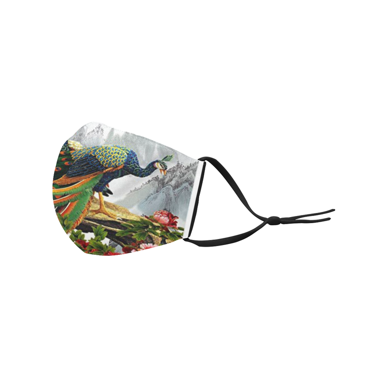 Peacock Face Mask