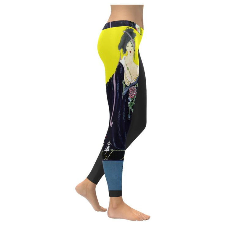 Vogue Illustration Low rise Leggings (invisible stitch)