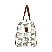 Vintage Horse Print Travel Bag