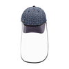 Designer cap with detachable face shield