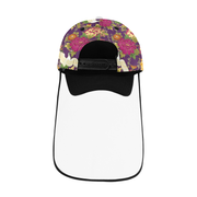 Designer cap with detachable face shield