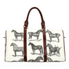 Vintage Horse Print Travel Bag