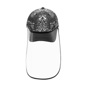 Designer cap with detachable face shield