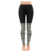 Houndstooth Check Low Rise Legging