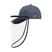 Designer cap with detachable face shield