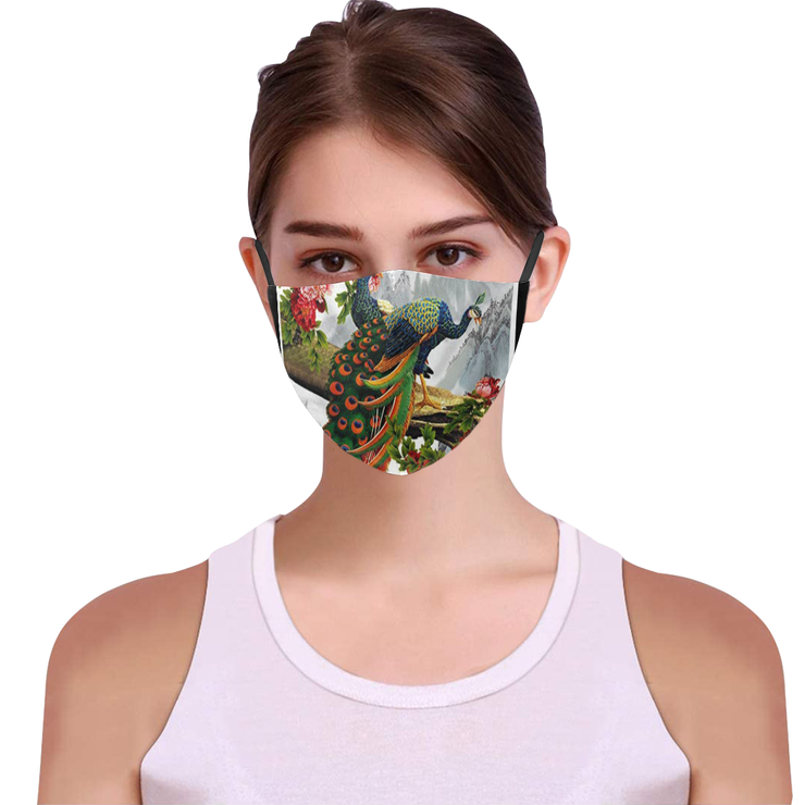 Peacock Face Mask