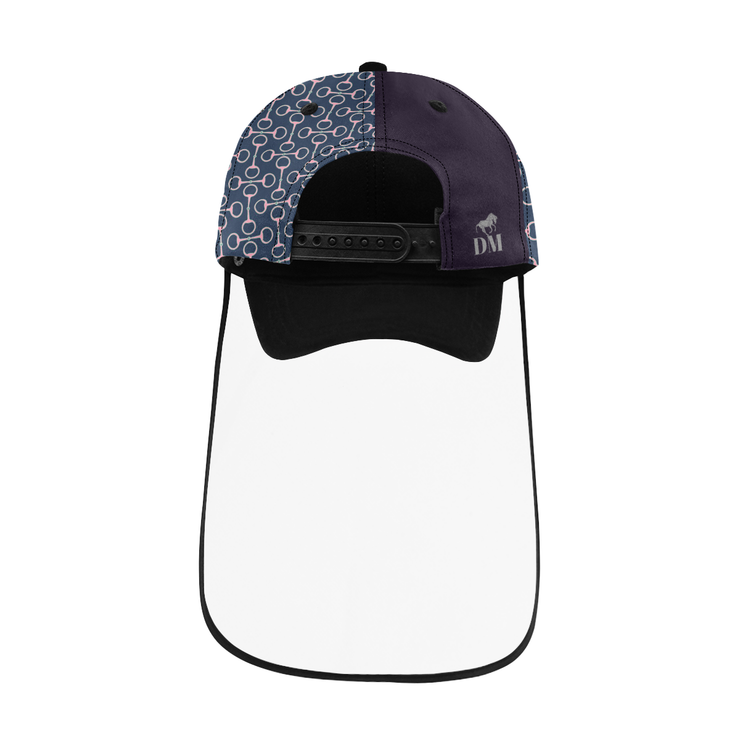 Designer cap with detachable face shield