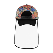 Designer cap with detachable face shield
