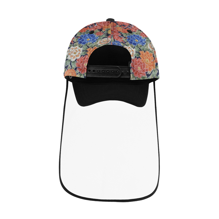 Designer cap with detachable face shield
